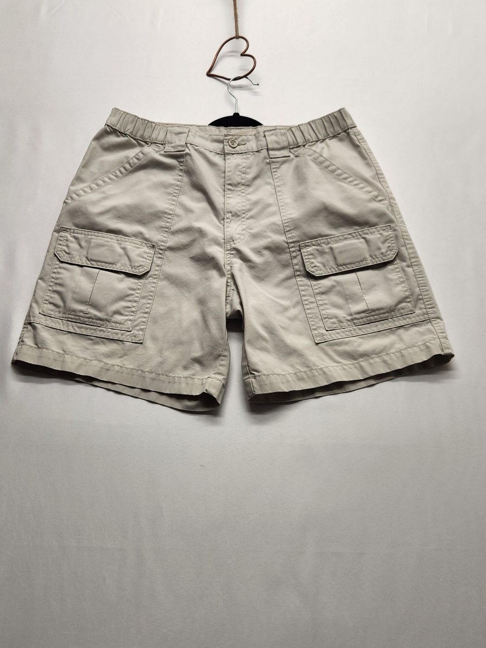 ⭐️Savane Mens Cargo Shorts 34 Khaki Tan Hiking Outdoor Gorpcore Utility Comfort